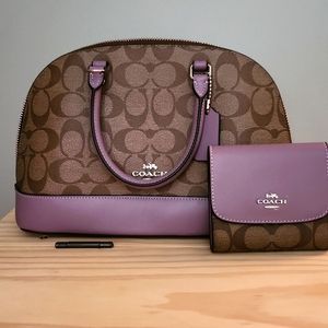 Coach purse with matching wallet